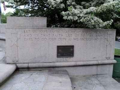Marker on the Monument's Right Wing image. Click for full size.