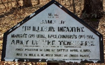 Camp of 11th Illinois Infantry Marker image. Click for full size.