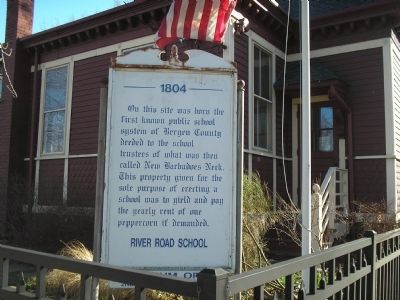 River Road School Marker image. Click for full size.