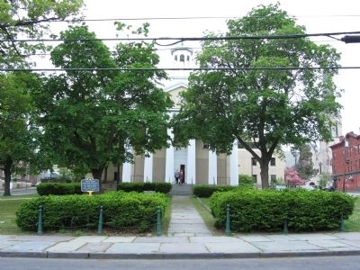 Court House (Marker in foreground, left of walk) image. Click for more information.
