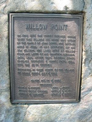 Willow Point Marker. Click for full size. Willow Point Marker image. Click for full size.