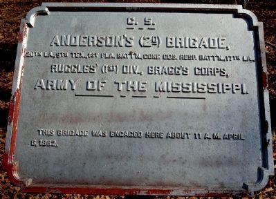 Anderson's Brigade Marker image. Click for full size.
