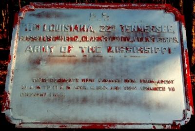 11th Louisiana, 22nd Tennessee Marker. Click for full size. 11th Louisiana, 22nd Tennessee Marker image. Click for full size.