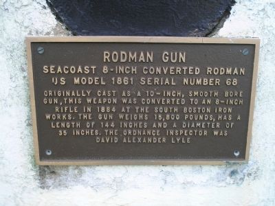 Rodman Gun Marker. Click for full size. Rodman Gun Marker image. Click for full size.