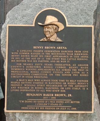 Benny Brown Arena Marker image. Click for full size.