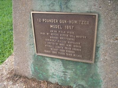 12-Pounder Gun-Howitzer Marker. Click for full size. 12-Pounder Gun-Howitzer Marker image. Click for full size.