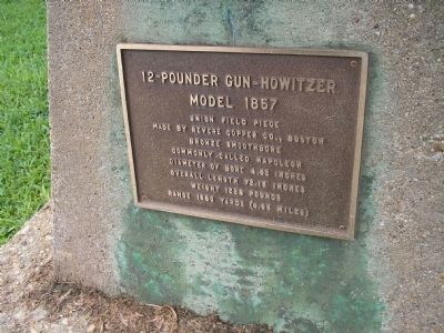 12-Pounder Gun-Howitzer Marker image. Click for full size.