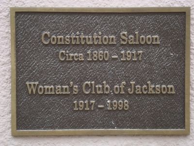 Constitution Saloon Marker image. Click for full size.