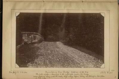 Tumbling Run Bridge looking up the Pike (1884) image. Click for full size.