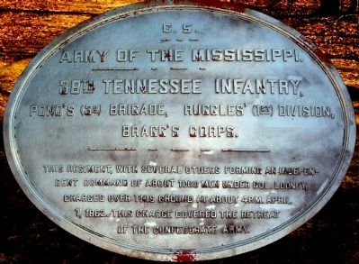 38th Tennessee Infantry Marker image. Click for full size.