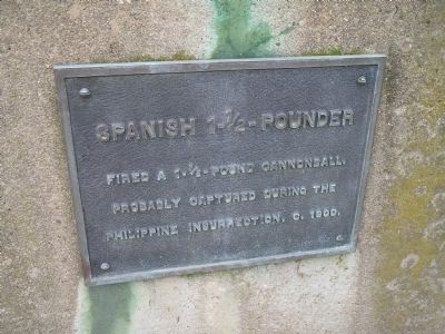 Spanish 1-½ Pounder Marker. Click for full size. Spanish 1-½ Pounder Marker image. Click for full size.