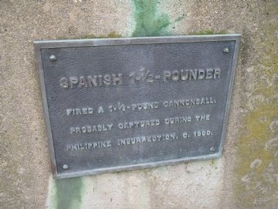 Spanish 1-½ Pounder Marker image. Click for full size.
