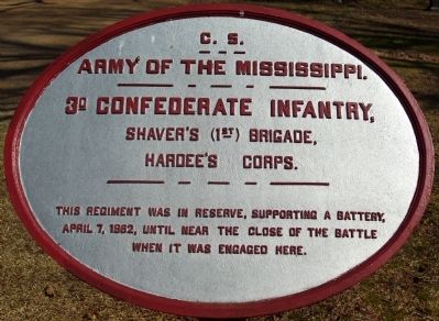 3rd Confederate Infantry Marker image. Click for full size.