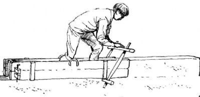 Illustration of the Chinese Rammed-Earth Technique. Click for full size. Illustration of the Chinese Rammed-Earth Technique image. Click for full size.
