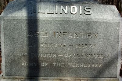 45th Illinois Infantry Marker image. Click for full size.