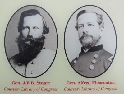 Portraits of Gens. Stuart and Pleasonton image. Click for full size.