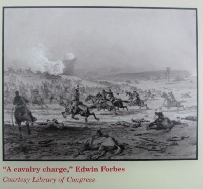 "A Cavalry Charge" by Edwin Forbes image. Click for full size.