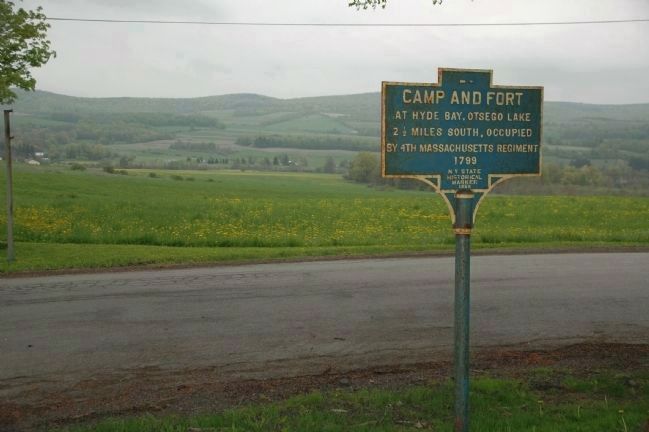 Camp and Fort Marker at Continental Road & Rt. 20 image. Click for full size.