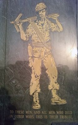 detail from State of Kansas Vietnam Veterans Memorial. Click for full size. detail from State of Kansas Vietnam Veterans Memorial image. Click for full size.