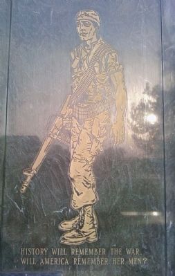 detail from State of Kansas Vietnam Veterans Memorial. Click for full size. detail from State of Kansas Vietnam Veterans Memorial image. Click for full size.