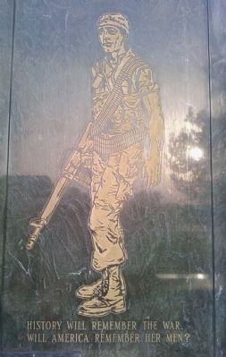 detail from State of Kansas Vietnam Veterans Memorial image. Click for full size.