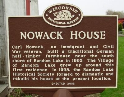 Nowack House Marker image. Click for full size.