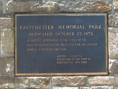 Eastchester Memorial Park Marker image. Click for full size.