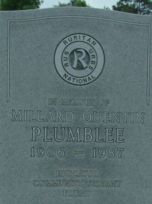 Millard Quentin Plumblee Memorial image. Click for full size.