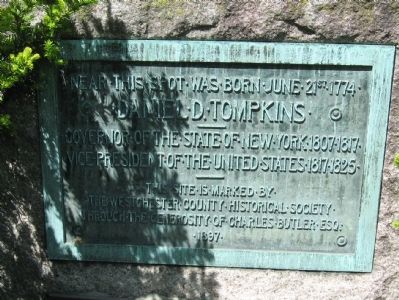 Site of Daniel D. Tompkins Birthplace Marker image. Click for full size.