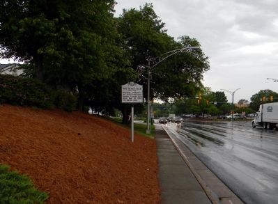 Wide view of the Wm. Henry Belk Marker. Click for full size. Wide view of the Wm. Henry Belk Marker image. Click for full size.