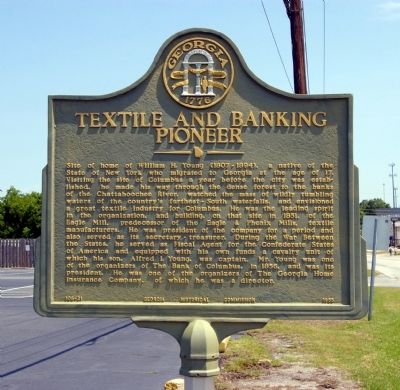Textile and Banking Pioneer Marker image. Click for full size.
