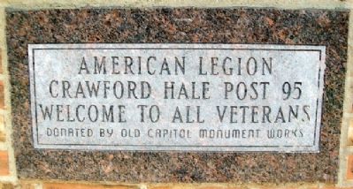 American Legion Post No. 95 Welcome image. Click for full size.