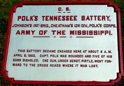 Polk's Tennessee Battery Marker image. Click for full size.