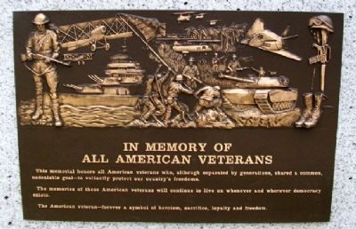 Warren County All Veterans Memorial Marker image. Click for full size.