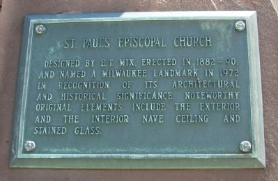St. Paul's Episcopal Church Marker. Click for full size. St. Paul's Episcopal Church Marker image. Click for full size.