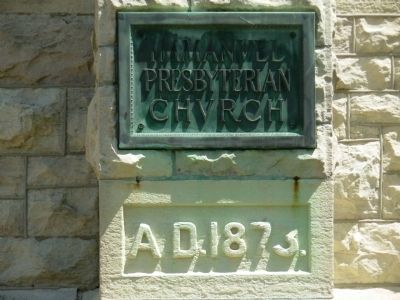 Immanuel Presbyterian Church Cornerstone. Click for full size. Immanuel Presbyterian Church Cornerstone image. Click for full size.