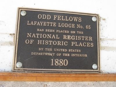 NRHP Plaque - 1880. Click for full size. NRHP Plaque - 1880 image. Click for full size.