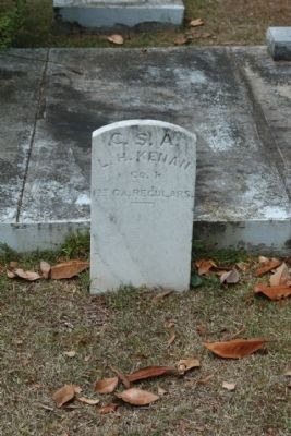 Memory Hill Cemetery, Lewis Holmes Kenan (Co. I., 1st GA Reg.) image. Click for full size.