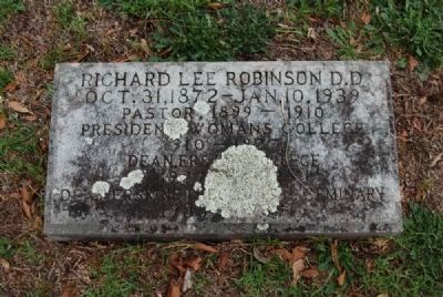 Richard Lee Robinson Tombstone<br>Due West A.R.P. Church Cemetery image. Click for full size.