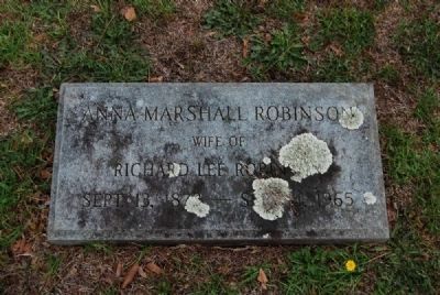 Anna Marshall Tombstone<br>Due West A.R.P. Church Cemetery image. Click for full size.