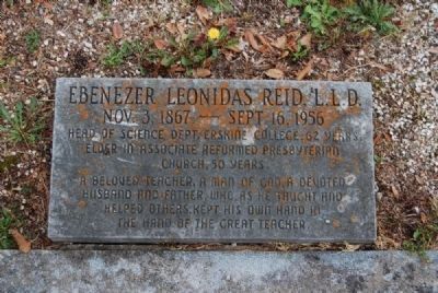 Ebenezer Leonidas Reid, L.L.D. Tombstone<br>Due West A.R.P. Church Cemetery image. Click for full size.