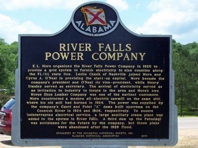 River Falls Power Company Marker - Side B image. Click for full size.
