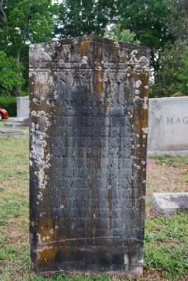 S.B. McClurken Tombstone<br>Due West A.R.P. Church Cemetery<br>Carved by T.H. White image. Click for full size.