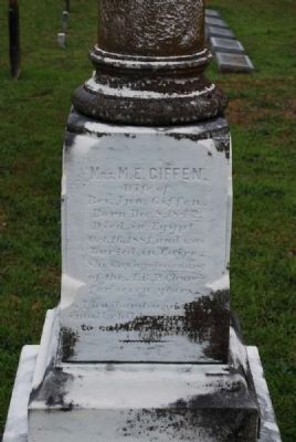 Rev. J[onathan] Galloway Tombstone<br>Due West A.R.P. Church Cemetery<br>Southeast Inscription image. Click for full size.