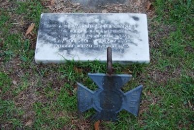 Enoch Washington Pruitt Tombstone<br>Due West A.R.P. Church Cemetery image. Click for full size.