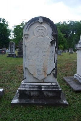 A.L. Bonner Tombstone<br>Due West A.R.P. Church Cemetery image. Click for full size.