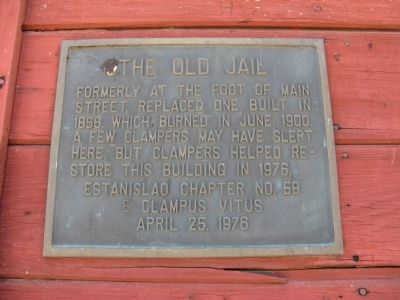 The Old Jail Marker image. Click for full size.