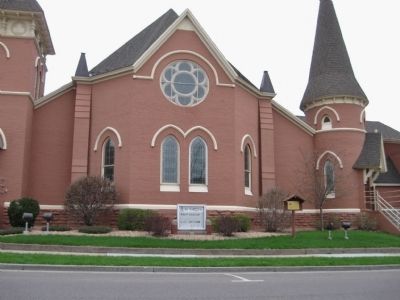 First Presbyterian Church and Marker image. Click for full size.