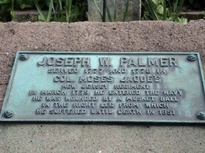 Joseph W. Palmer Marker. Click for full size. Joseph W. Palmer Marker image. Click for full size.