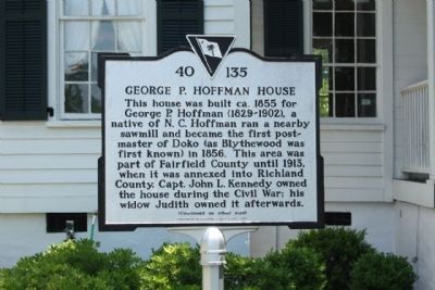 George P. Hoffman House Marker. Click for full size. George P. Hoffman House Marker image. Click for full size.